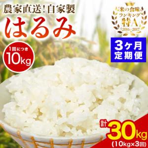 ふるさと納税 伊勢原市 【発送月固定定期便】11月下旬から出荷予定　合計30kg 精米 はるみ10kg全3回