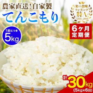 ふるさと納税 伊勢原市 【発送月固定定期便】11月上旬から出荷予定　合計30kg 精米 てんこもり5kg全6回