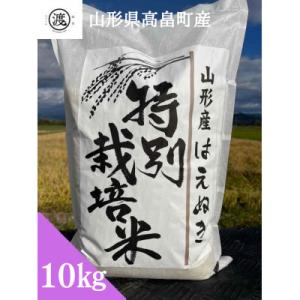 ふるさと納税 高畠町 【発送月固定定期便】【山形県高畠産】特別栽培米 はえぬき 10kg(5kg×2)全9回