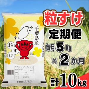 ふるさと納税 大網白里市 【毎月定期便】粒すけ 精米 5kg(5kg×1袋)全2回
