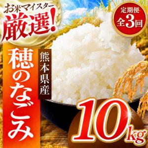ふるさと納税 和水町 【毎月定期便】熊本県 穂のなごみ 白米 10kg (ブレンド米)全3回