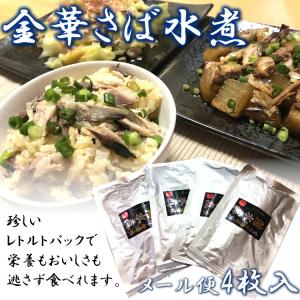金華 さば 水煮 4枚入り レトルト メール便 サバ 鯖 宮城 石巻 三陸 ご家庭用 送料無料 ブランド