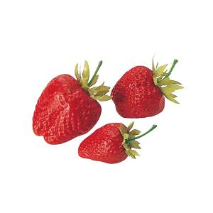 【P5倍中 6/23 9:59まで】 フェイクフルーツ とりよせ品 ストロベリー (1箱18コ入) インテリア イミテーション 花材 花資材 素材 アスカ ASCA アスカ商会