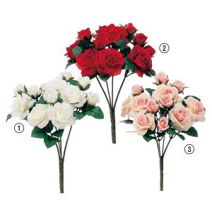 造花 とりよせ品 ミニローズブッシュ×12 花束...の商品画像