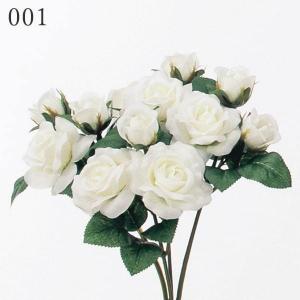 造花 とりよせ品 ミニローズブッシュ×12 花...の詳細画像1