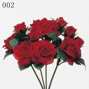造花 とりよせ品 ミニローズブッシュ×12 花...の詳細画像2