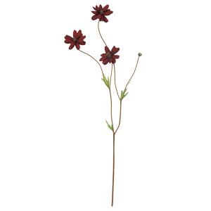 造花 とりよせ品 チョコレートコスモス×3 つぼみ×1 秋桜 アーティフィシャルフラワー インテリア インテリアフラワー 花材 素材 アスカ ASCA アスカ商会