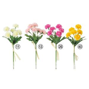 造花 とりよせ品 ☆ポンポンマムバンチ×6 (1束2本) 和 菊 マム インテリア インテリアフラワー フェイクフラワー シルクフラワー アスカ ASCA アスカ商会