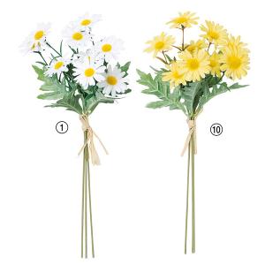 【P5倍中 7/14 9:59まで】 造花 とりよせ品 ☆マーガレットデージーバンチ(1束3本) 花束 ブーケ 小さめ デイジー インテリア 花材 アスカ ASCA アスカ商会