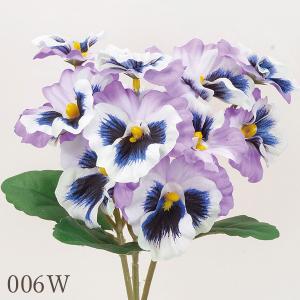 造花 とりよせ品 パンジーバンチ×12(1束3...の詳細画像4