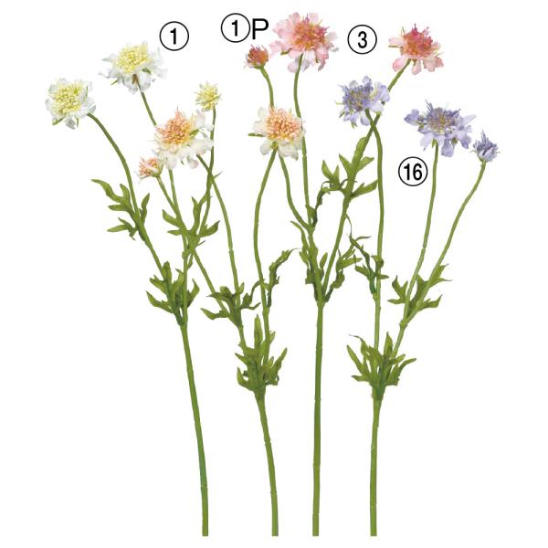 造花 とりよせ品 スカビオサ×3 インテリア インテリアフラワー フェイクフラワー シルクフラワー ...