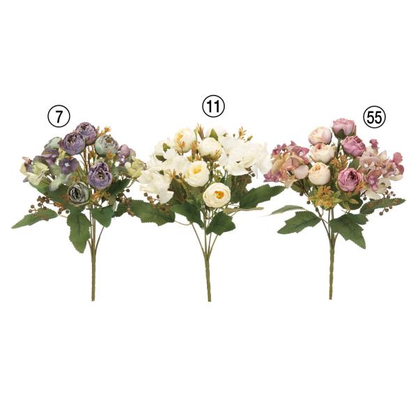 花束 造花 とりよせ品 ミックスフラワーブッシュ 花束 インテリア フラワーアレンジメント ブーケ ...