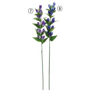 【P5倍中 6/23 9:59まで】 仏花 造花 とりよせ品 リンドウ りんどう 竜胆 白 紫 ブルー 青 パープル 造花仏花 お供え花 供花 墓花 アスカ ASCA アスカ商会