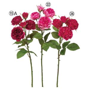 造花 とりよせ品 ローズ×3 つぼみ×2 バラ ...の商品画像