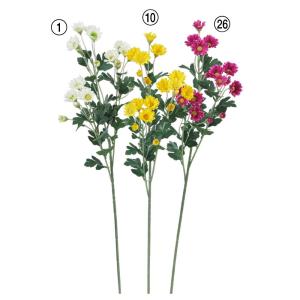 【P5倍中 7/14 9:59まで】 仏花 造花 とりよせ品 小菊×18 菊 黄色 白 紫 イエロー ホワイト パープル 造花仏花 お供え花 供花 春 アスカ ASCA アスカ商会