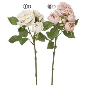 造花 とりよせ品 ローズ×2 つぼみ×3 バラ ...の商品画像