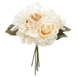 【P5倍中 9/16 9:59まで】 花束 造花 とりよせ品 ミックスフラワーブーケ 花束 ブーケ アレンジ ローズ 薔薇 バラ 白 ホワイト 春 アスカ ASCA アスカ商会