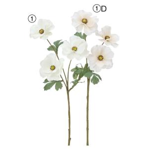 造花 とりよせ品 ラナンキュラス×3 ラナンキュラス ハナキンポウゲ 花金鳳花 ホワイト ホワイトベージュ 白 白色 ホワイトカラー アスカ ASCA アスカ商会