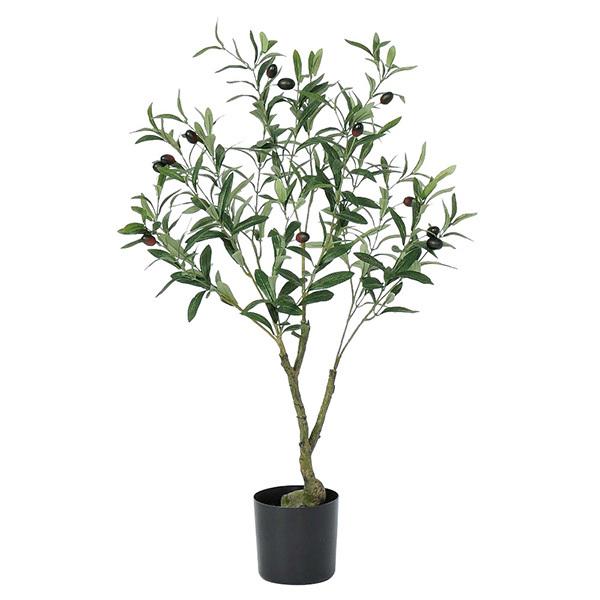 フェイクグリーン 観葉植物 とりよせ品 【メーカー直送品】オリーブ(ポット付)83cm《代引決済・他...