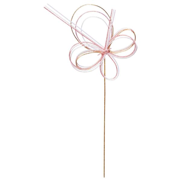 正月 装飾 とりよせ品 華飾りピック 水引 水引飾り 正月ピック 迎春ピック 造花 シルクフラワー ...