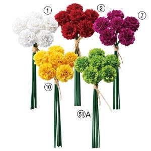 【P5倍中 9/16 9:59まで】 造花 とりよせ品 和紙風ポンポンマムバンチ(1束6本) 和 菊 マム インテリア インテリアフラワー 花材 アスカ ASCA アスカ商会