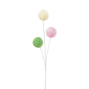 とりよせ品 Asca ちりめん玉飾りピック  パーツ アレンジメント 花資材 装飾 材料 写真撮影 小物 手作り 安い 春