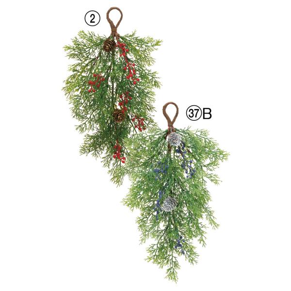 【P5倍中 12/16 09:59迄】 クリスマス リース とりよせ品 シーダーベリースワッグ ハン...