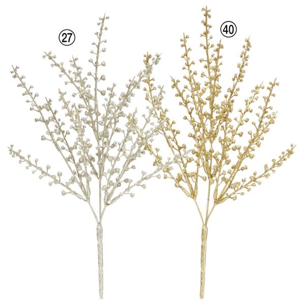 【P5倍中 12/02 09:59迄】 クリスマス 造花 実もの とりよせ品 グリッターベリーブッシ...