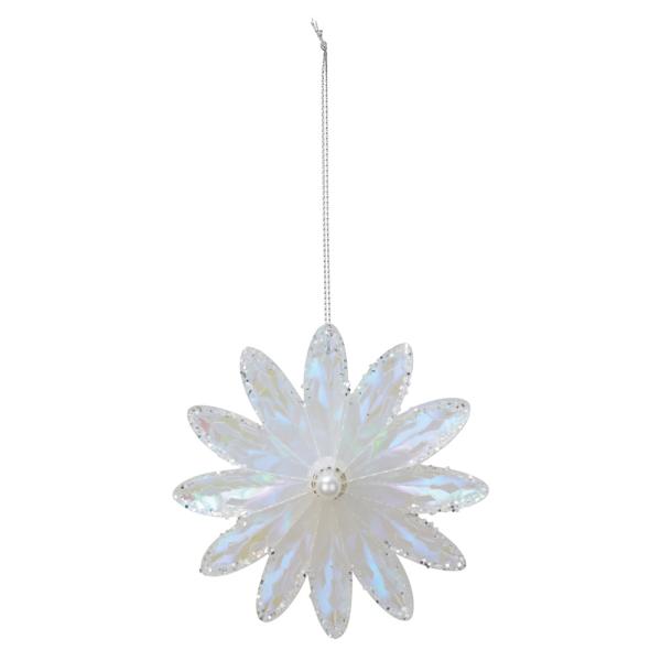 クリスマス スノーフレーク オーナメント 雪 結晶 とりよせ品 イリディセントスノーフレークオーナメ...