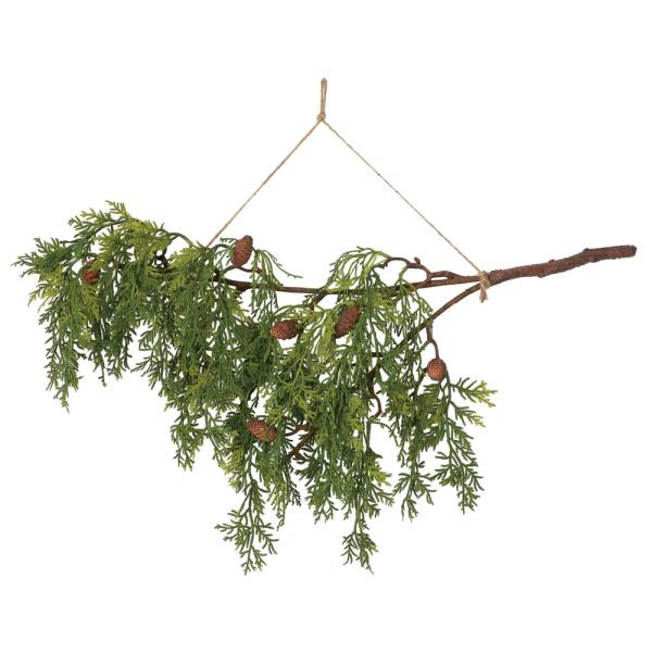 クリスマス リース とりよせ品 シーダーハンギングスワッグ 壁掛け 吊り下げ マツ 松 松ぼっくり ...