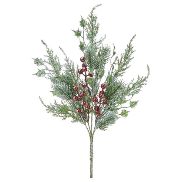 クリスマス とりよせ品 ミックスパインブッシュ(ラメ付) 松 マツ 木の実 レッド 赤 グリーン 緑...