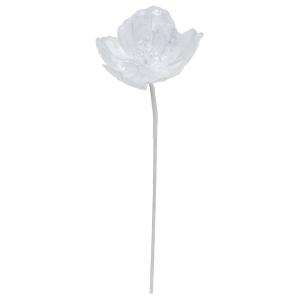 クリスマス 造花 とりよせ品 クリアフラワースプレー 透明 クリア クリアカラー 無色透明 トランスパレント シアー シマ― 白 雪 アスカ ASCA アスカ商会
