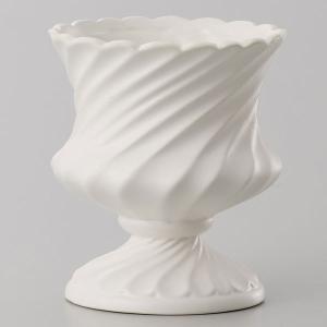 陶磁器 ベース とりよせ品 Spiral II(スパイラル) コンポート インテリア 花資材 花器 ベース アレンジ 安い 装飾 フラワーアレンジメント 土台 母の日