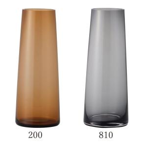 花瓶 茶色と白のグラデーション Clay（フラワーベース） ガラス ベース とりよせ品 conicaglass