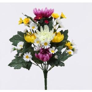 《 造花 仏花 》◆とりよせ品◆ 仏花ブッシュ ミックス 造花仏花 お供え花 供花 墓花 盆花 お盆 お彼岸 お葬式 お悔やみ花 仏事 フューネラル