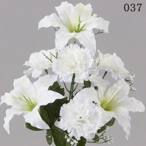 造花 仏花 とりよせ品 仏花ブッシュ・白(S)...の詳細画像1
