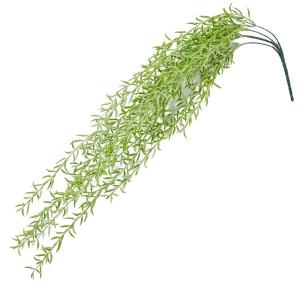 《 造花 グリーン 》とりよせ品花びし 三日月ネックレス
