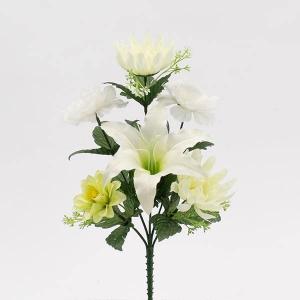 《 造花 仏花 》◆とりよせ品◆ 仏花ブッシュ 造花仏花 お供え花 供花 墓花 盆花 お盆 お彼岸 お葬式 お悔やみ花 仏事 フューネラル 枯れない