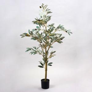 フェイクグリーン 観葉植物 【メーカー直送品】 オリーブポット 120cm《代引不可・他商品との同梱不可》 観葉植物 観葉樹 フェイクグリーン リーフ 安い