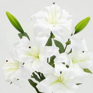造花 とりよせ品 カサブランカブッシュ×(5F...の詳細画像1