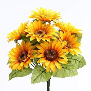造花 とりよせ品 サンフラワーブッシュ×(7F...の詳細画像1