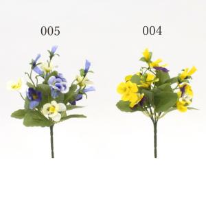 造花 とりよせ品 パンジーブッシュ パンジー ...の詳細画像2