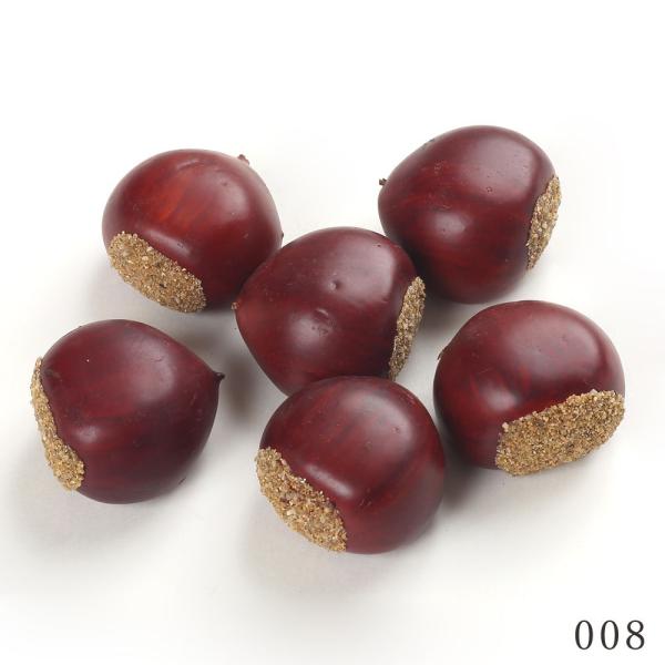 フェイクフルーツ とりよせ品 くりの実(6ケ/袋) 栗 インテリア イミテーション 花材 花資材 素...