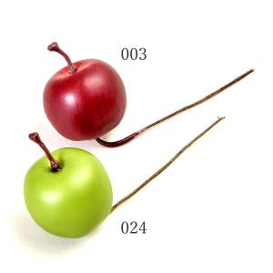 アレンジ用ピック フェイクフルーツ とりよせ品 アップルピック(12本/パック) アップル リンゴ 林檎 りんご フェイクフルーツ フェイクフード パーツ DIY