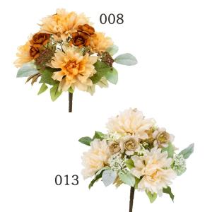 造花 花束 とりよせ品 ダリアフルールブッシュ 花束 ブーケ インテリア 天竺牡丹 てんじくぼたん テンジクボタン インテリアフラワー フェイクフラワー