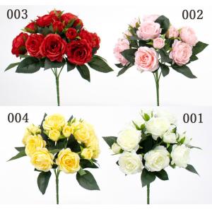 造花 とりよせ品 スイングローズブッシュ バラ 薔薇 赤薔薇 赤いバラ ピンク 白 ホワイト 黄色 イエロー 花束 ブーケ 髪飾り コサージュ 花材 材料 素材
