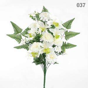 造花 仏花 とりよせ品 仏花ブッシュ 仏花 白 ホワイト 花束 造花仏花 お供え花 供花 墓花 盆花 お盆 お彼岸 お葬式 お悔やみ花 仏事 フューネラル 花材