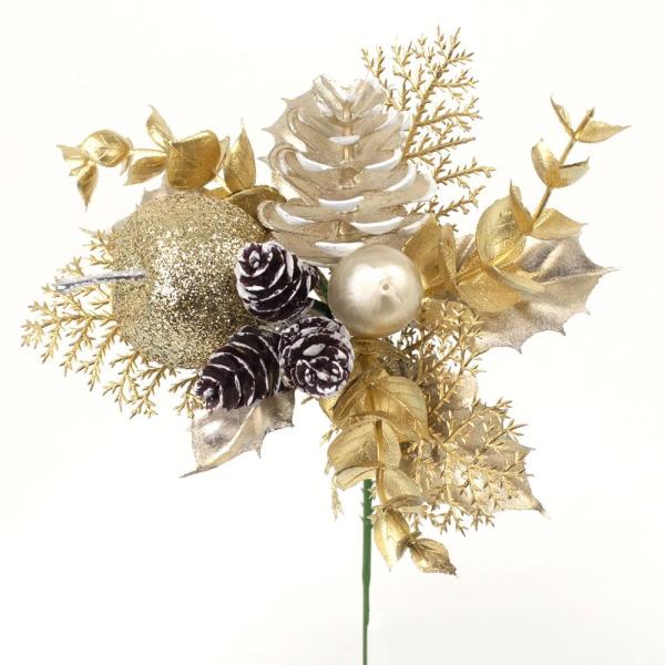 クリスマス 造花 とりよせ品 シャインミックスピック ベリー 木の実 松ぼっくり まつぼっくり ホー...