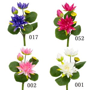 造花 仏花 とりよせ品 ロータスブッシュ ロータス スイレン 蓮 ハス はす 仏花 お供え花 供花 墓花 ホット/ピンク ホットピンク ビビッドピンク 濃ピンク