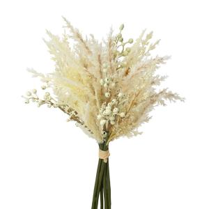 造花 花束 とりよせ品 パンパスミックスブーケ パンパス パンパスグラス シロガネヨシ パンパスブーケ クリーム クリーム色 アイボリー 淡黄色 ベージュ